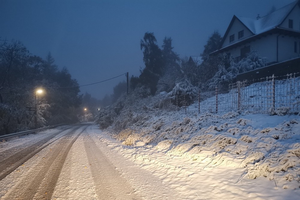 Hófúvás miatt adtak ki riasztást Vas és Győr-Moson-Sopron megyékre