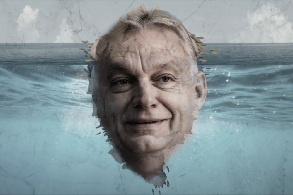 Turulmadarakkal szárnyaló koronavírus-molekulák és jéghegy Orbán: Igazi vizuális orgiával rukkolt elő Márki-Zay Péter